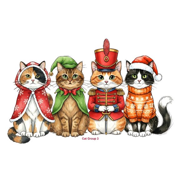 Meowy Christmas T Shirt - Chose 1 thru 4 Pics for Holiday -Size Variety NWT - Picture 4 of 7